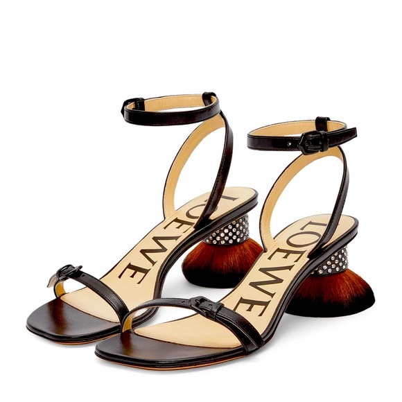 Loewe Shoes - Loewe Petal brush heel sandals $1700 Sz40 NIB